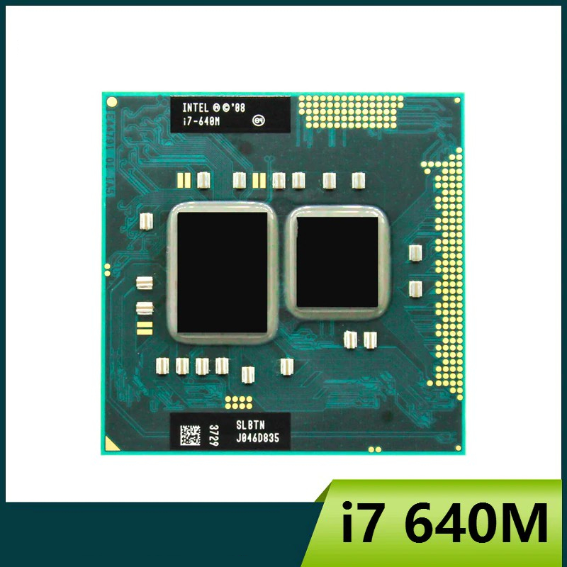 Prosesor Laptop Intel® Core™ i7-640M Cache 4 M, 2,80 GHz Socket G1 / Socket rPGA988A