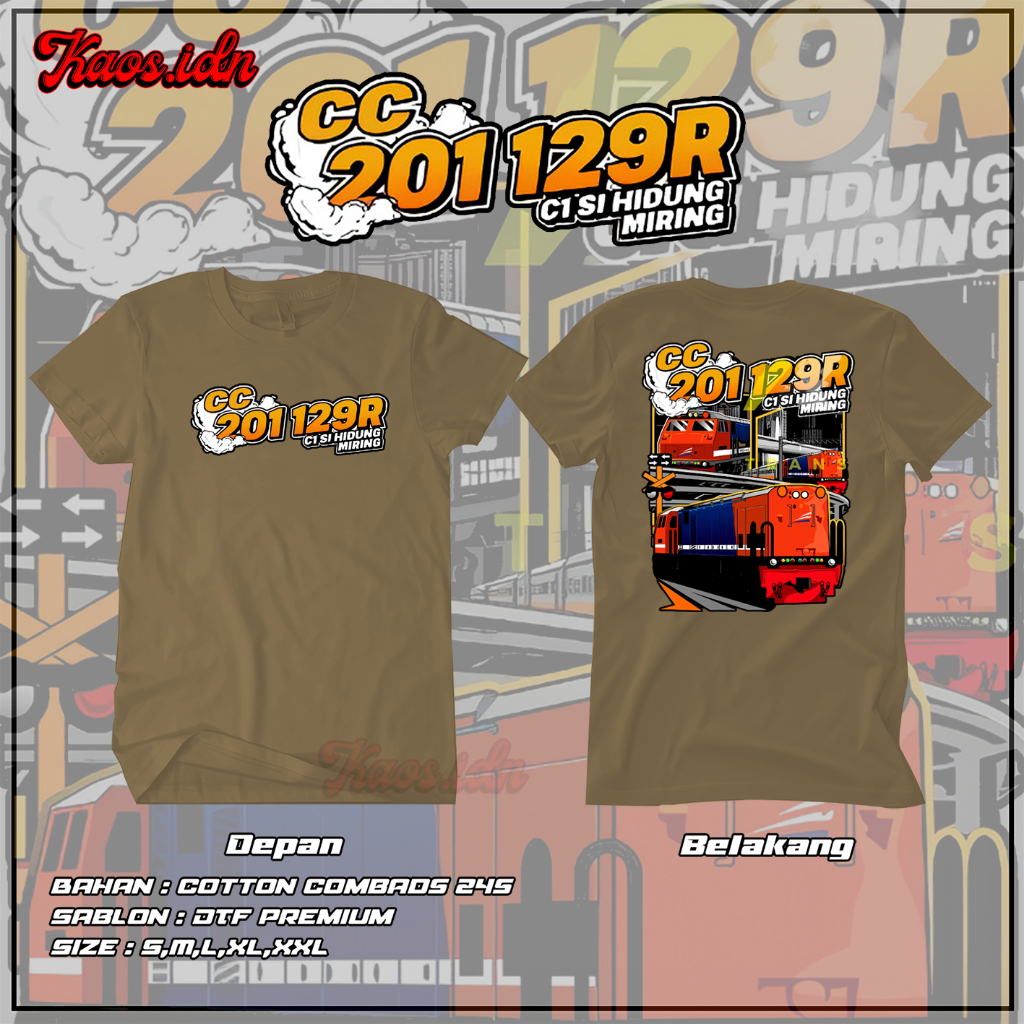 [Bisa COD] Kaos KAI Original Merchandise | Kaos Katun 24s Asli | Baju CC 201 129R Viral | Baju Distr