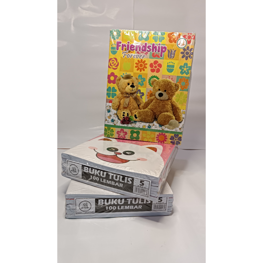 

BUKU TULIS AA 100LBR ( 1 PACK ISI 5 BH )