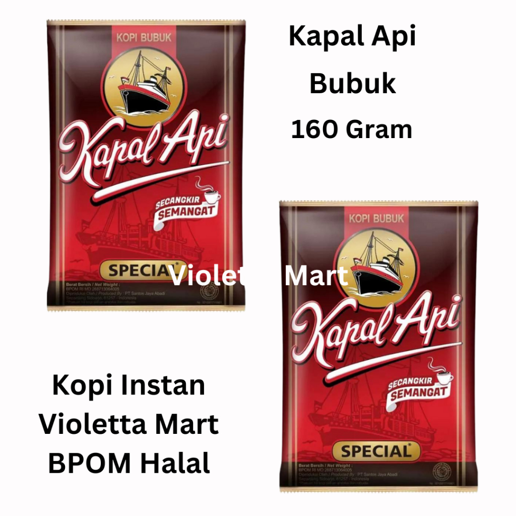 

(Kopi Bubuk) Kapal Api Special Merah 160 Gram Kopi Instan (1 Pcs)