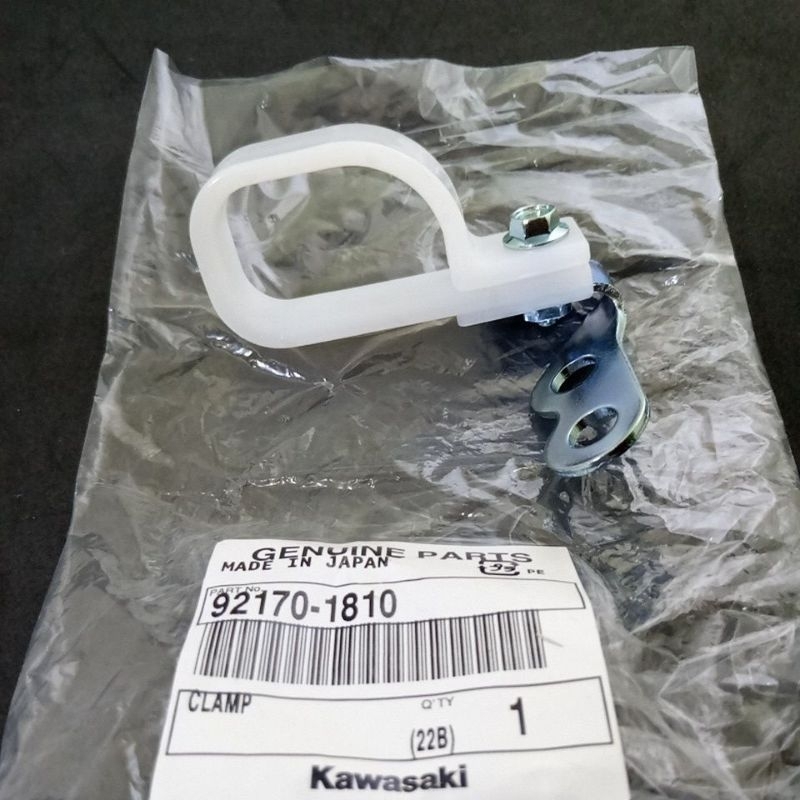 Klem Breket Selang Rem Depan KX85 KLX140 Original Kawasaki