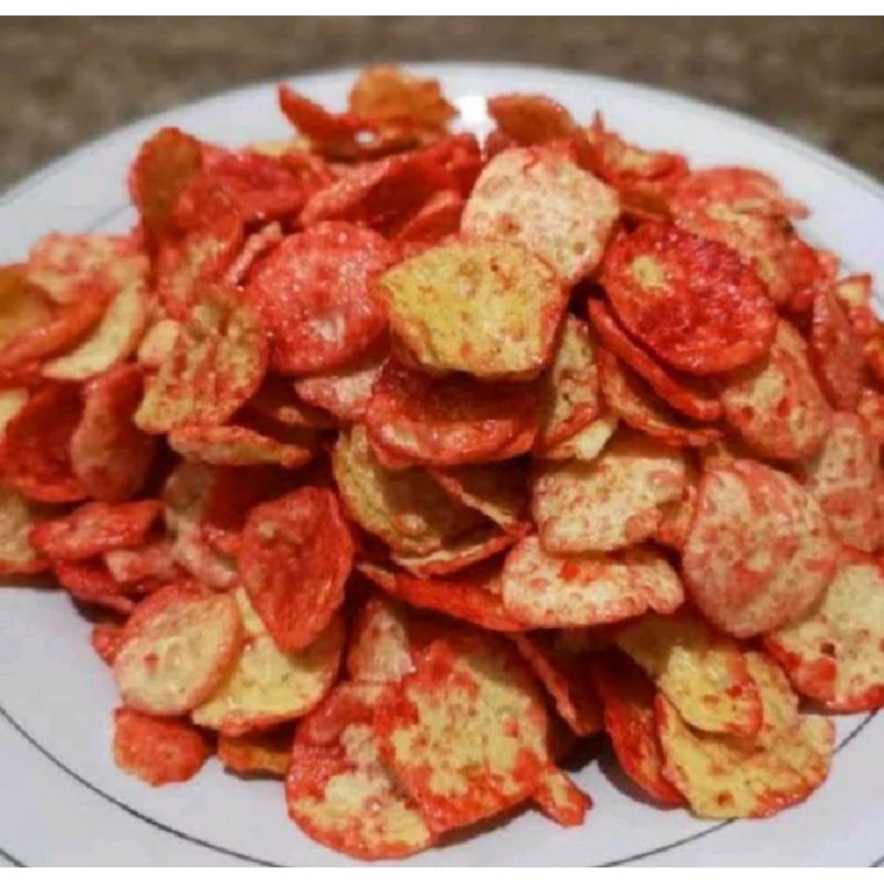 

500 Gram Keripik Opak Mini balado dan keju