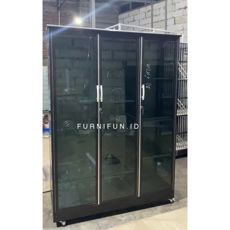 Rak piring Aluminium / Rak piring bungkus / Lemari Piring