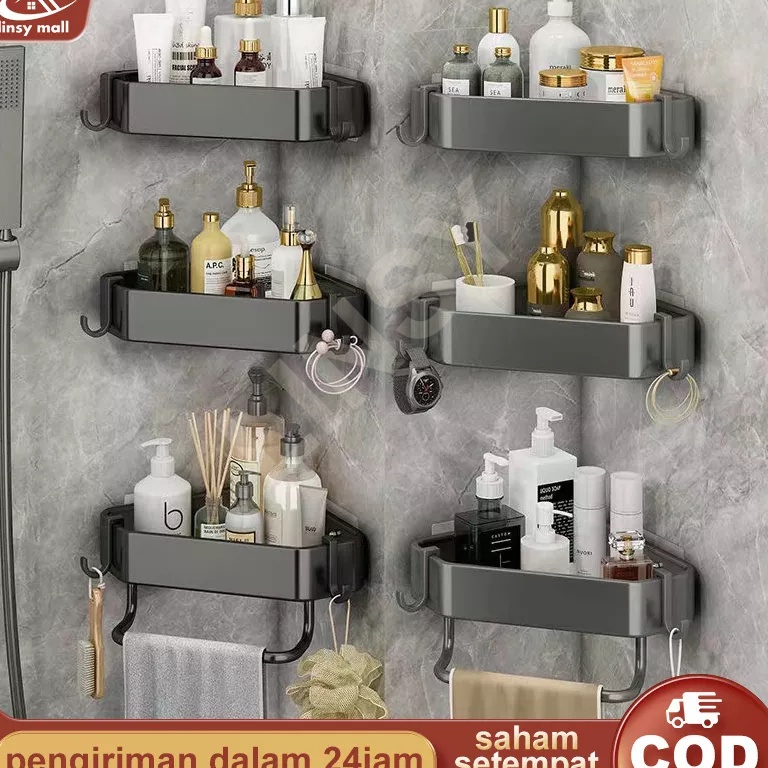 Langsung Kirim Rak Kamar Mandi Rak Sudut Kamar Mandi 3 nRak sudut stainles steel tebal Segitiga Rak 