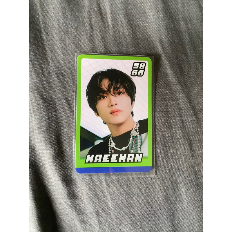 Haechan Trading Card Glitch Mode Haechan TC Glimo  Green Hijau Haechan Photocard