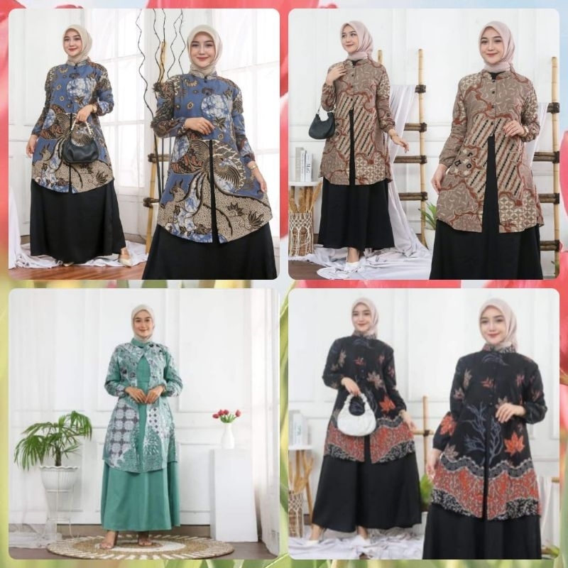 gamis batik terbaru