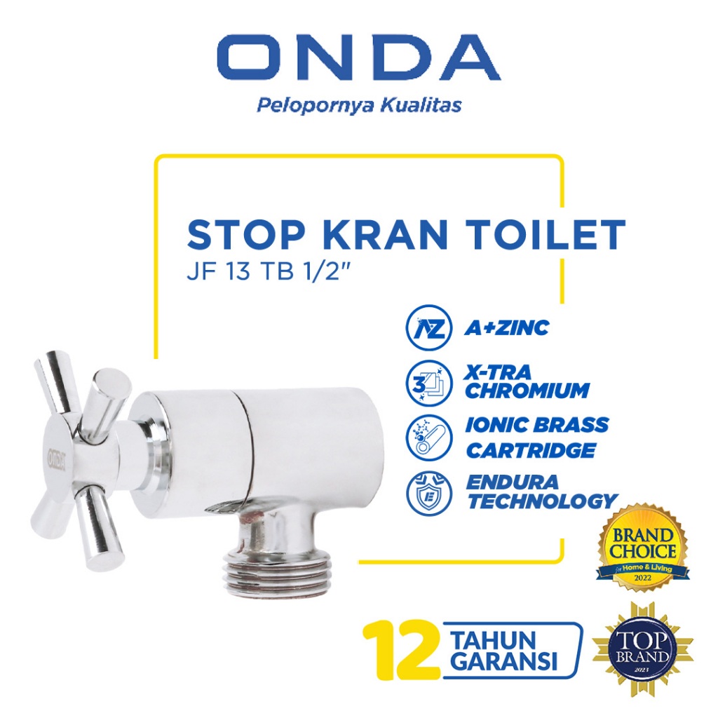 ONDA Stop Kran Toilet / Jet Shower JF 13 TB 1/2"