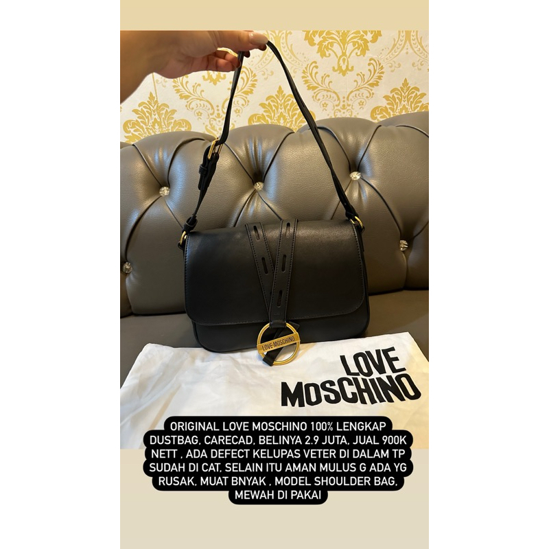 TAS LOVE MOSCHINO ORIGINAL 100%
