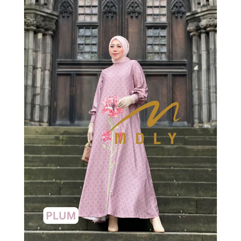 THE FELORA SIGNATURE DRESS MDLY | DRESS MDLY PRINTING TERBARU | GAMIS ORI MDLY TERBARU | DRESS SILK 