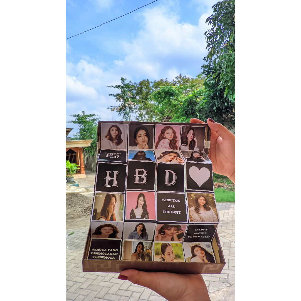

Kado Foto Box Hadiah Ulang Tahun Anniversary Custom 24 FOTO