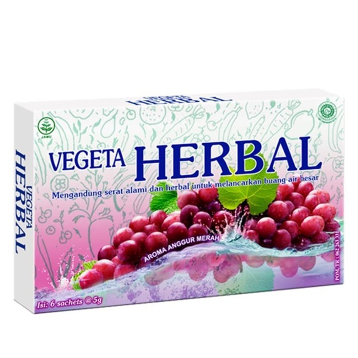 Vegeta Herbal untuk Lancarkan BAB (6 Sachet)