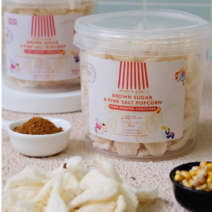 

Kerupuk No Added MSG - The Munching Queen Brown Sugar & Pink Salt Popcorn
