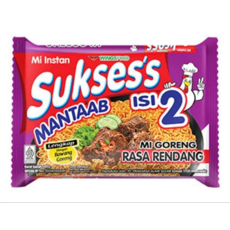 

MIE SUKSESS GORENG RENDANG ISI 2 isi 24 1 dus