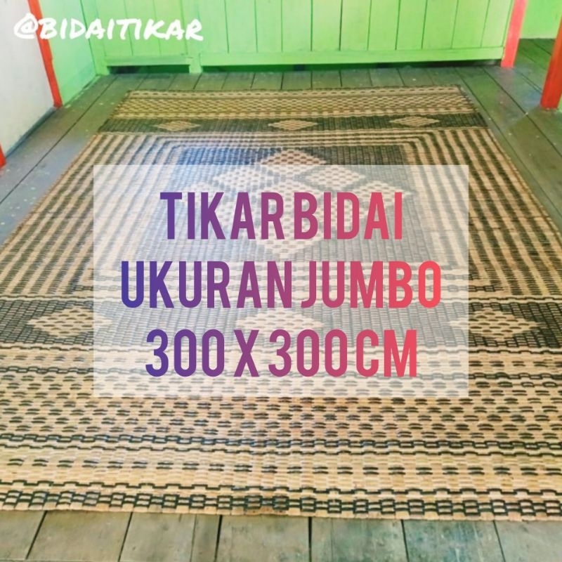 Tikar Rotan Bidai Ukr. JUMBO (Ukr.300x300cm) - Tikar Rotan Kalimantan