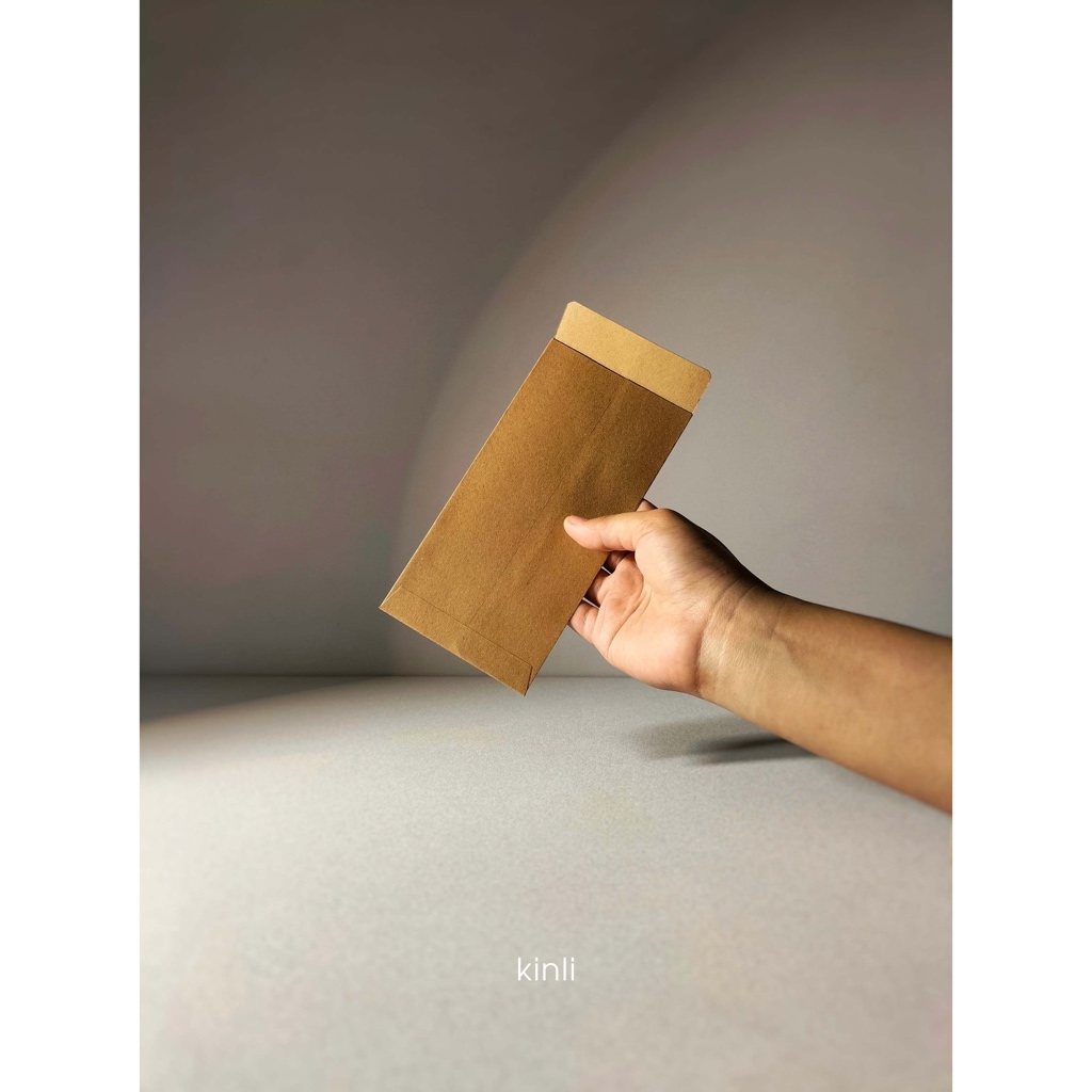 

vintage kraft envelope set amplop angpao coklat kraft polos 10pcs