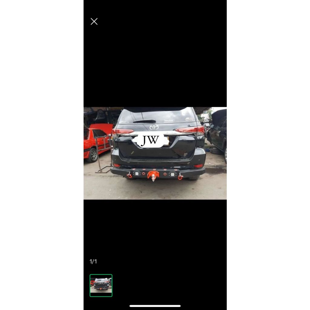 TANDUK BELAKANG MOBIL FORTUNER VRZ 2016 BUMPER GUARD TOWING BAR ARB