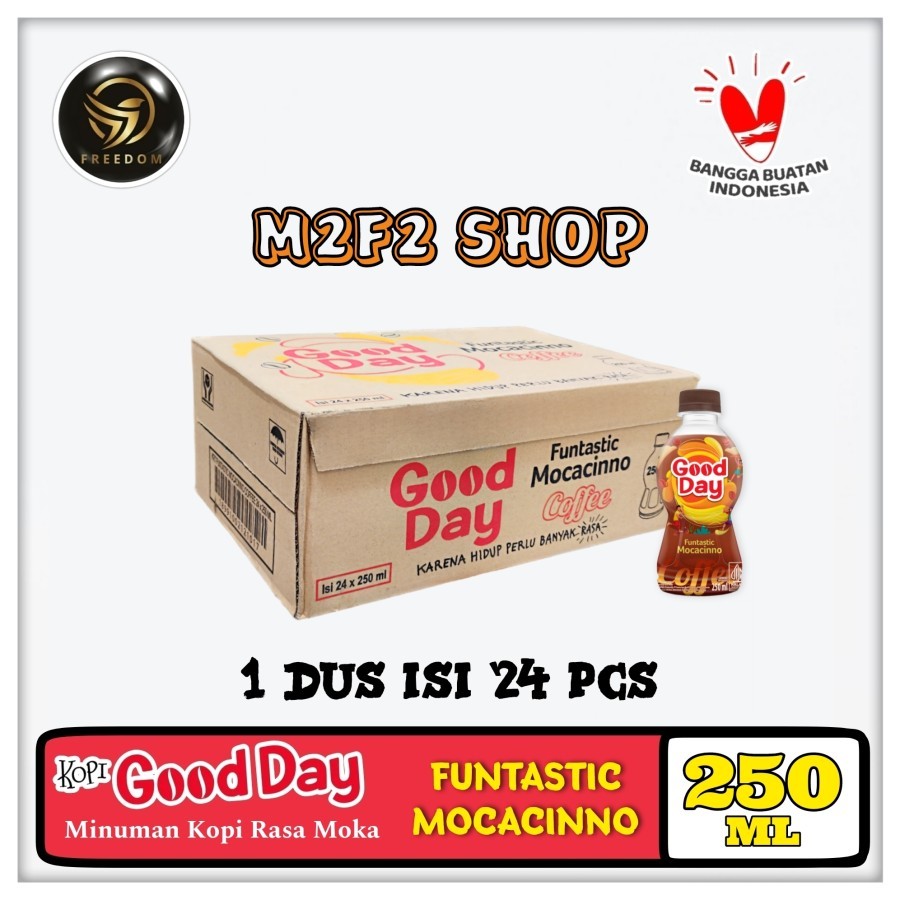 

Kopi Good Day Funtastic Mocacinno Coffee Botol Pet - 250 ml (Kemasan Karton)