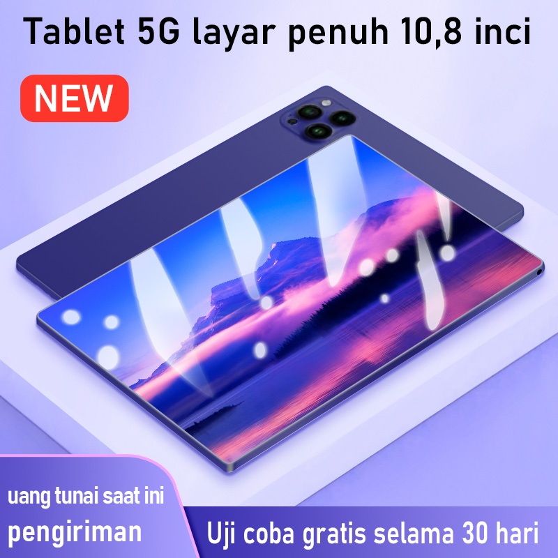 Tablet terbaru x95, 10,8 inci layar hd tinggi, 16GB RAM+512GB ROM, mendukung sim, 4G, tablet multifu
