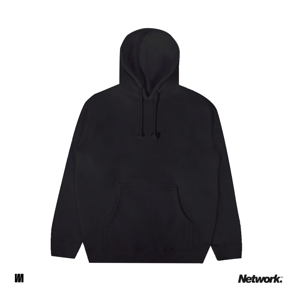 Network Hoodie V1 Cotton Fleece 280 UK Black - Hoodie V1 Cotton Fleece 280 Hitam