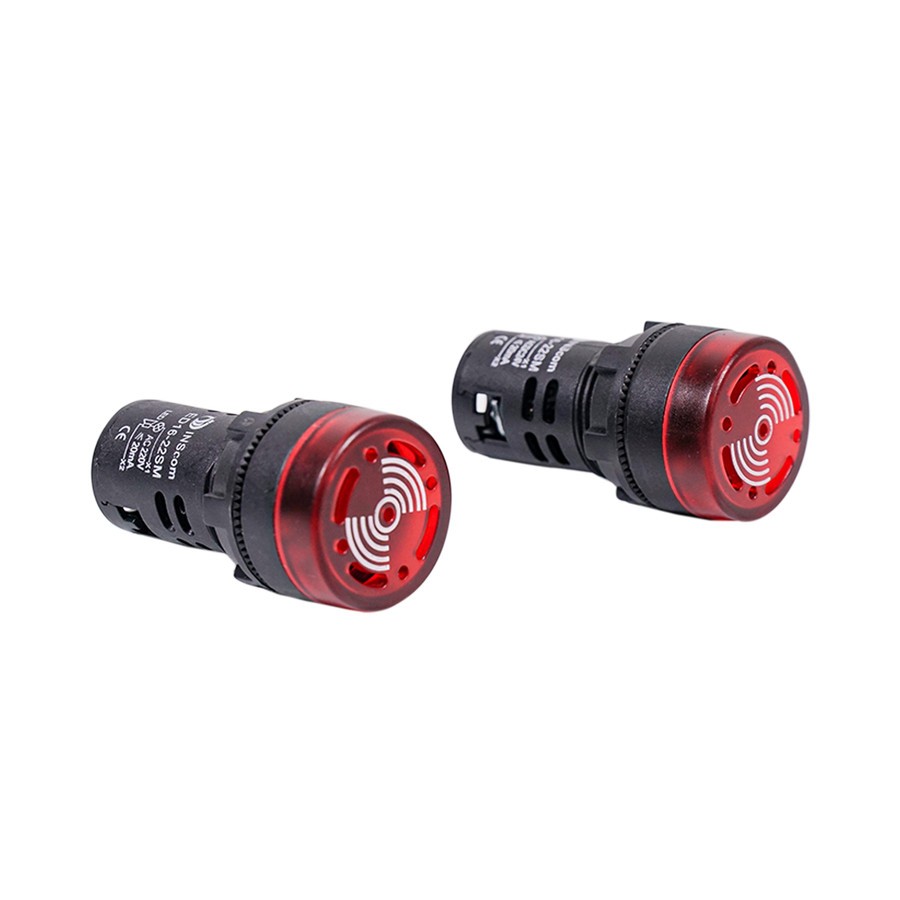 PILOT LAMP LED WITH BUZZER ALARM INDICATOR SIGNAL FLASH BEEPER