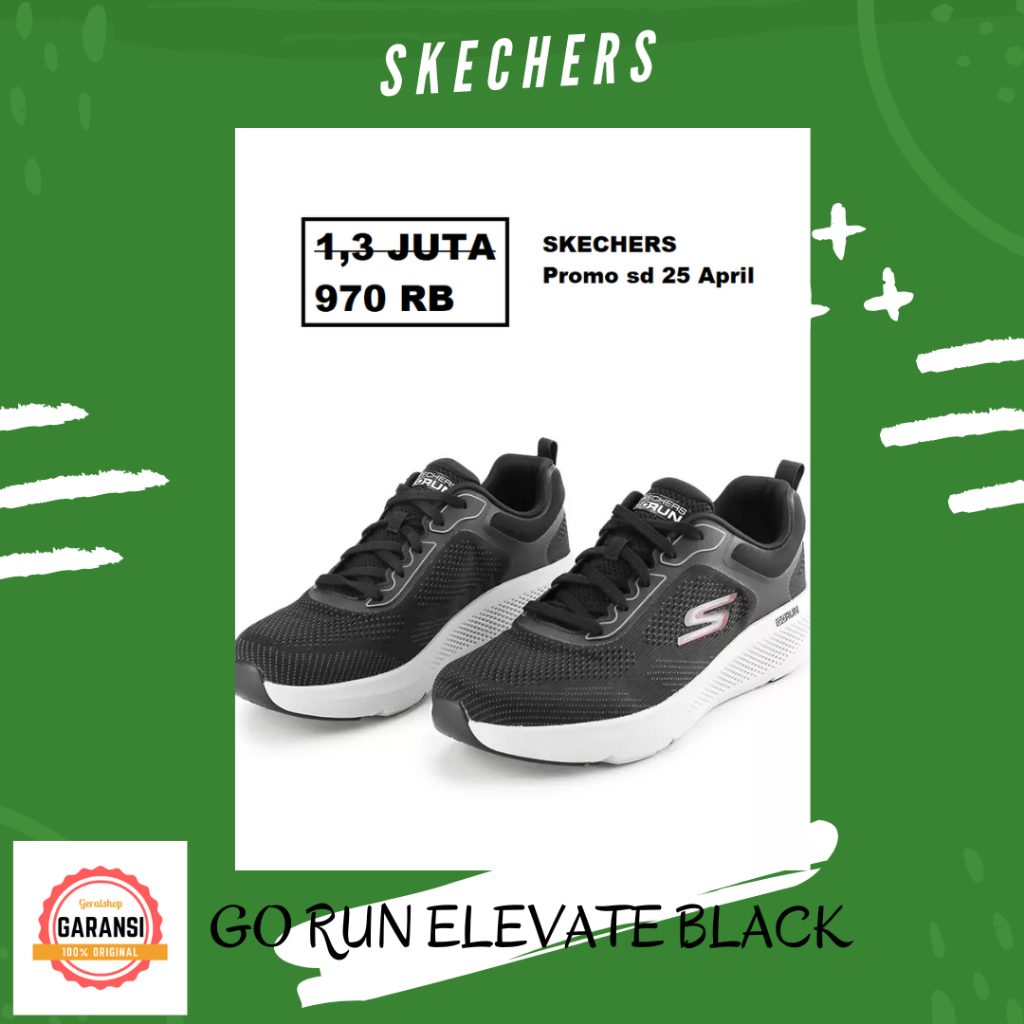 Sepatu skechers pria 100% original GO RUN ELEVATE