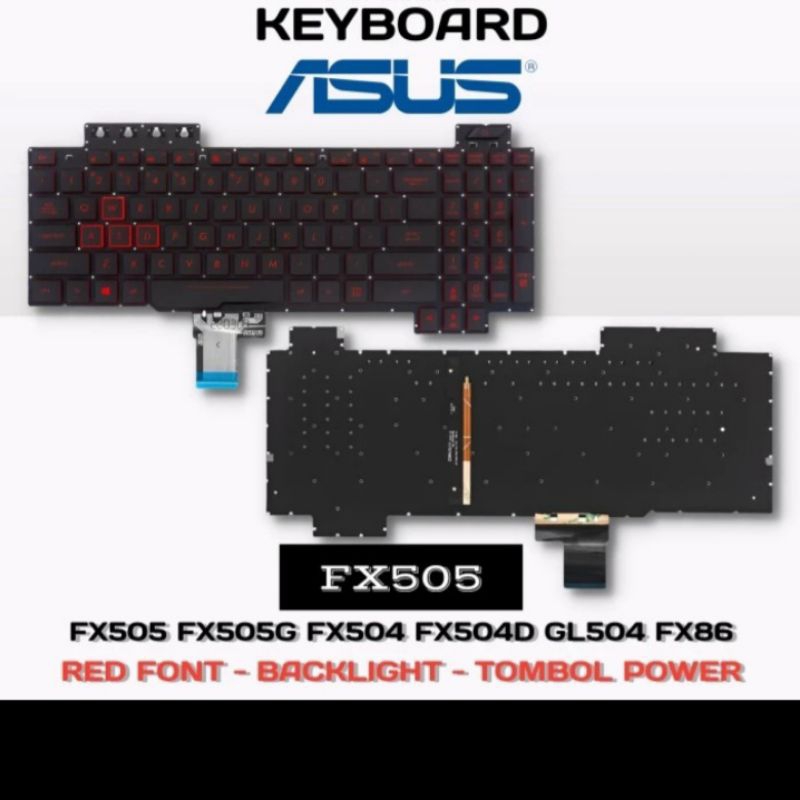 Keyboard ASUS TUF Gaming FX505D FX505DY FX505DD FX505DT FX505DU/FX505 FX505DV FX505DU FX505GD FX505G