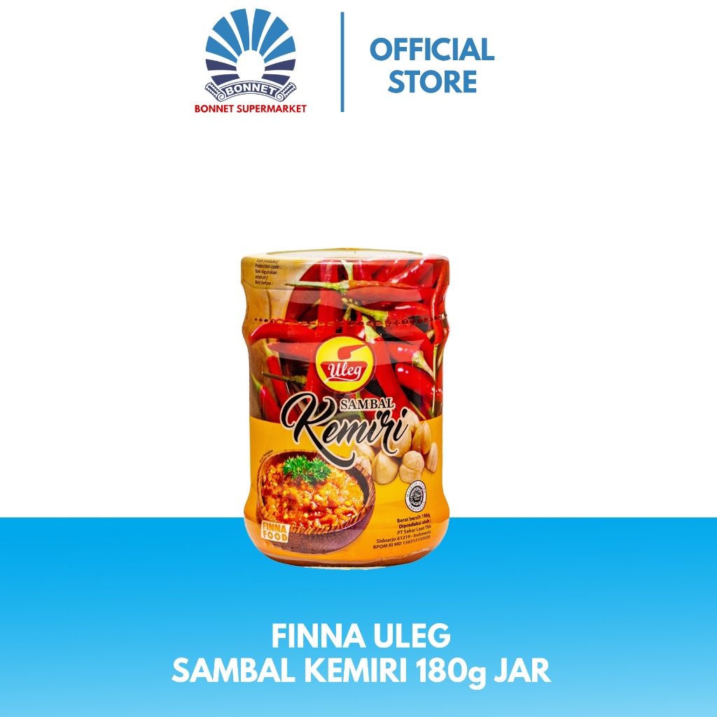 

Finna Uleg Sambal Kemiri 180g Jar 8991818800901