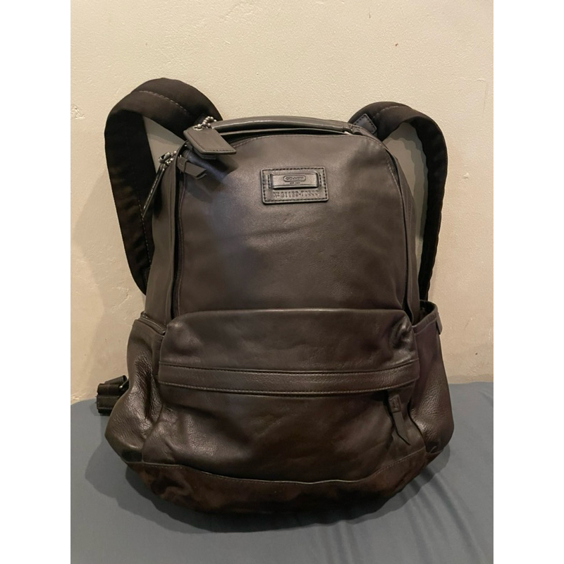 Tas backpack ransel cowo kulit branded coa*h coc rivington preloved authentic