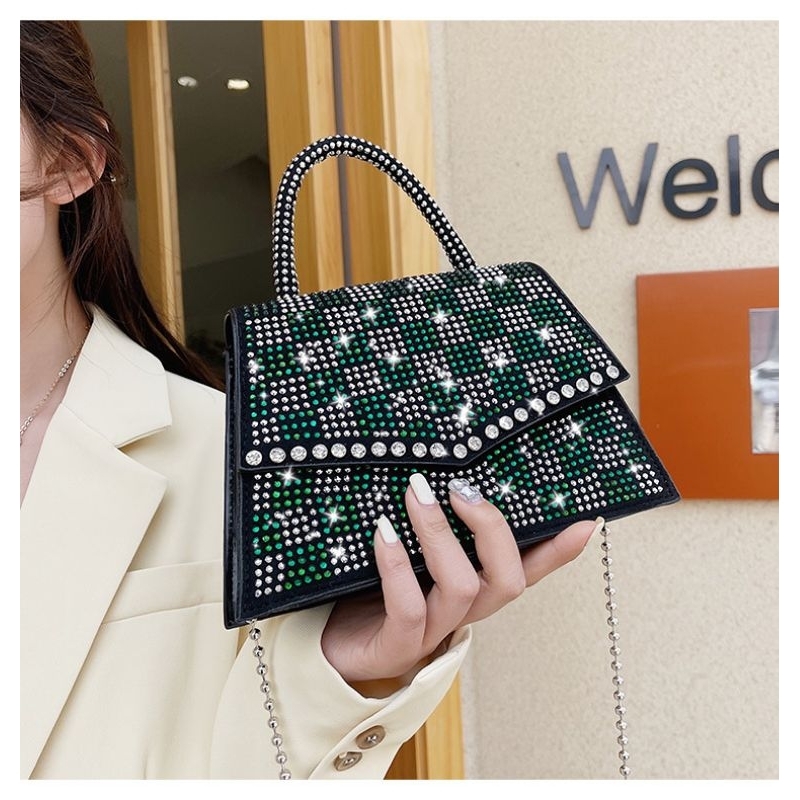 tas import wanita selempang jinjing blink blink mewah pesta