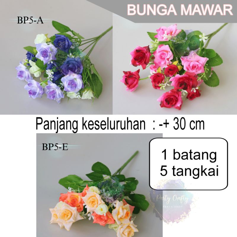 BUNGA PLASTIK BUNGA BUKET MAWAR / BUNGA KUNCUP MAWAR BAHAN KAIN DEKORASI BUNGA MEJA / BUNGA MAWAR PEARL BUD / BUNGA MAWAR 2 WARNA / BUNGA MAWAR