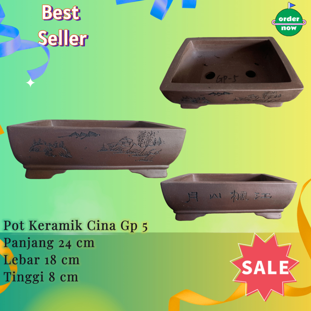 Pot Bonsai Keramik Cina Gp 5