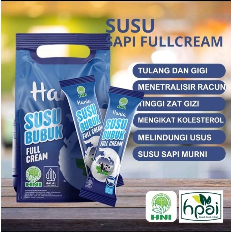 

Hania Susu Bubuk Full Cream | HNI | ORIGINAL (Bonus Member/Kaos Kaki)
