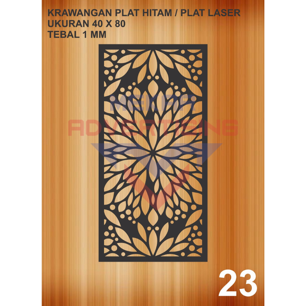 Thebettles Pagar Besi Cutiing Laser / Krawangan Plat Hitam / Cutting Plat Laser / Plat Laser Cutting