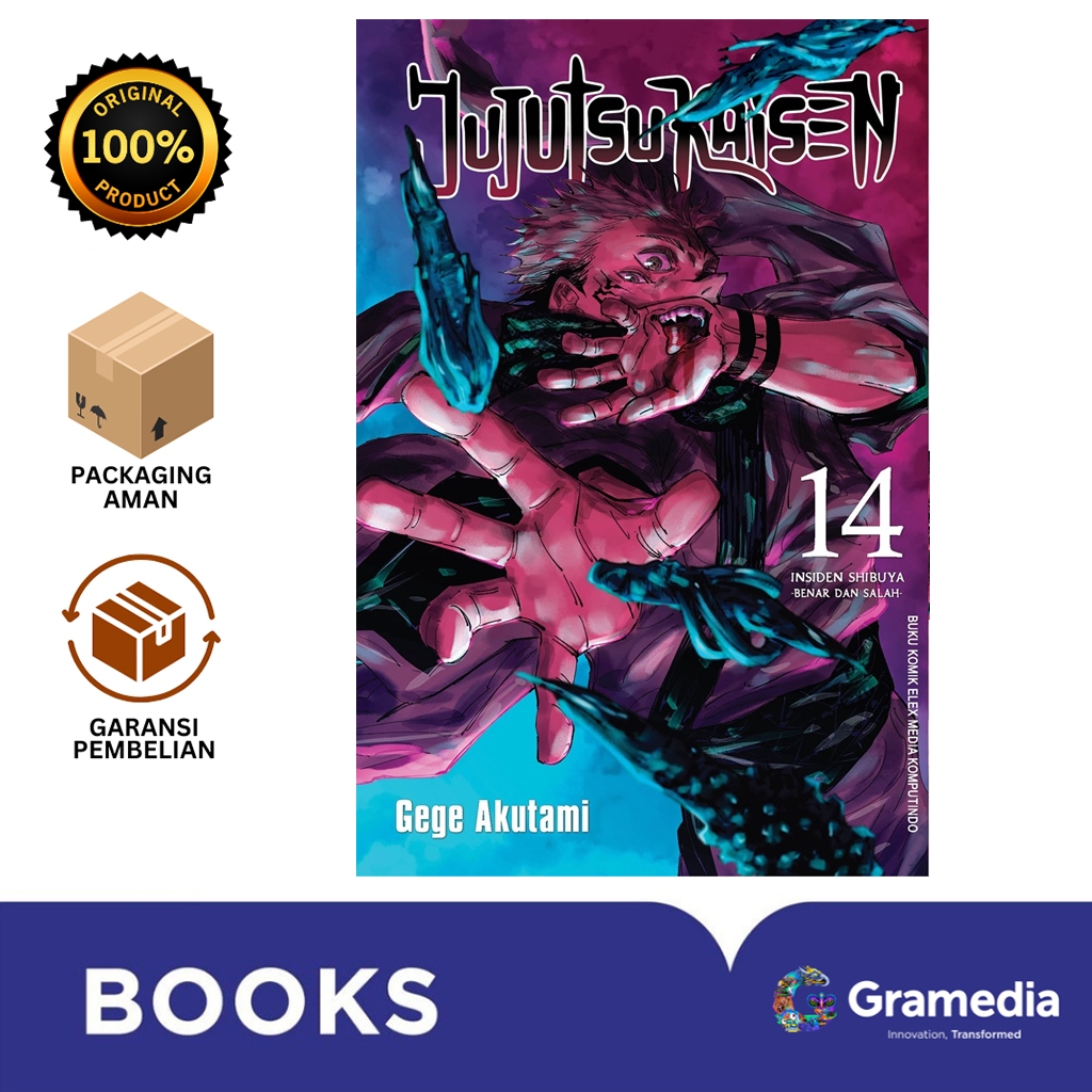 Gramedia Bali - JUJUTSU KAISEN 14