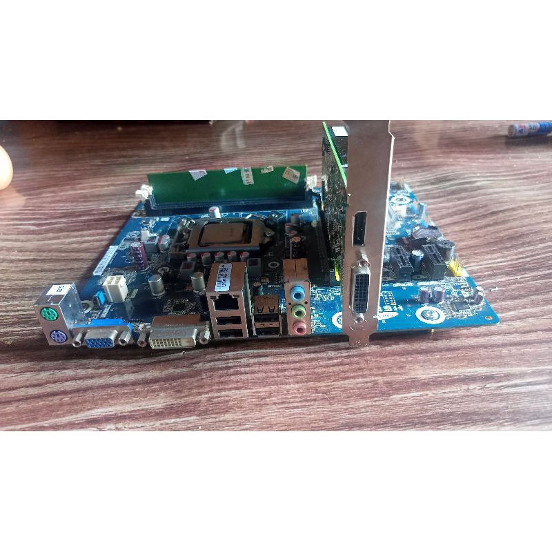 motherboard h61 ddr3 gen 3 satu set lengkap psu prosesor ram