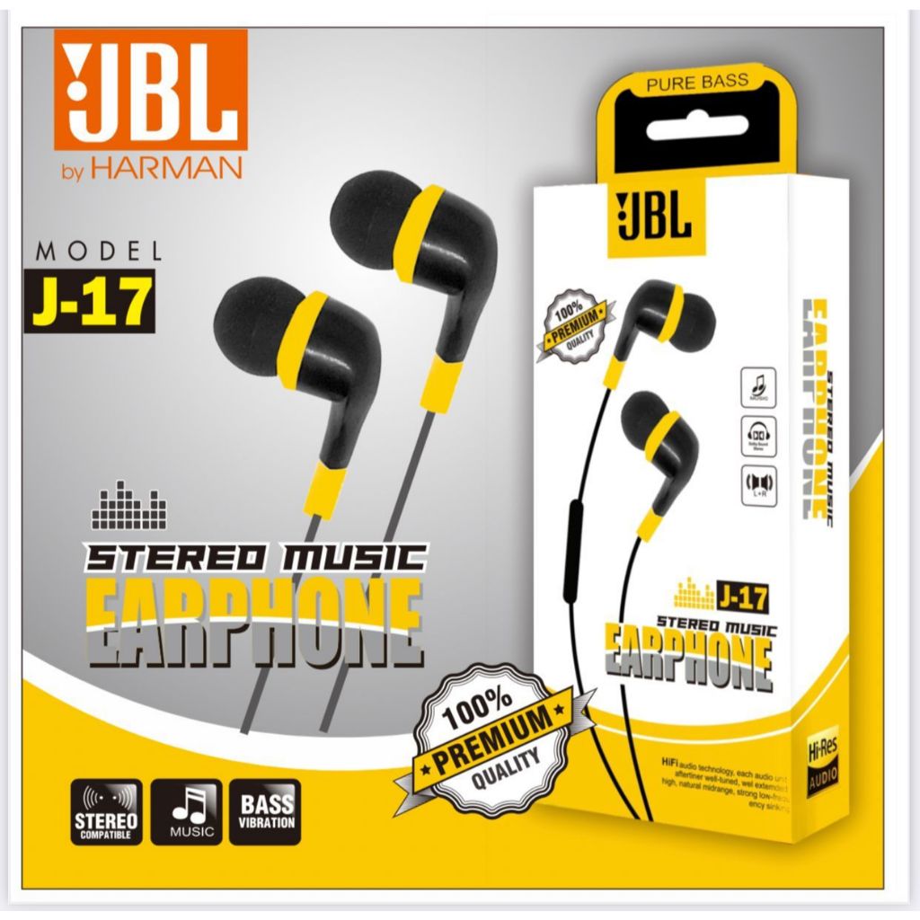 Handset / Handsfree Earphone JBL J-05 ORIGINAL BY HARMAN FULL BASS+ SUPER MEGABIGBAS
