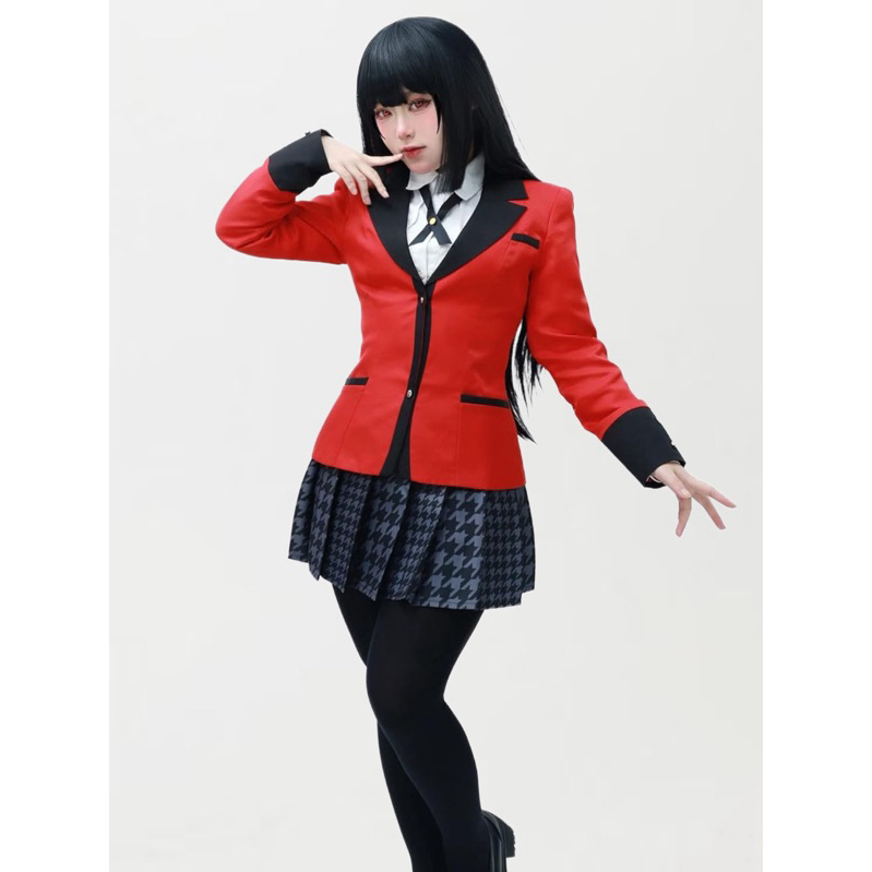 Lolicos - Ready Kakegurui Jabami Yumeko Mary Saotome Cosplay Costume Import Fullset Compulsive Gambl