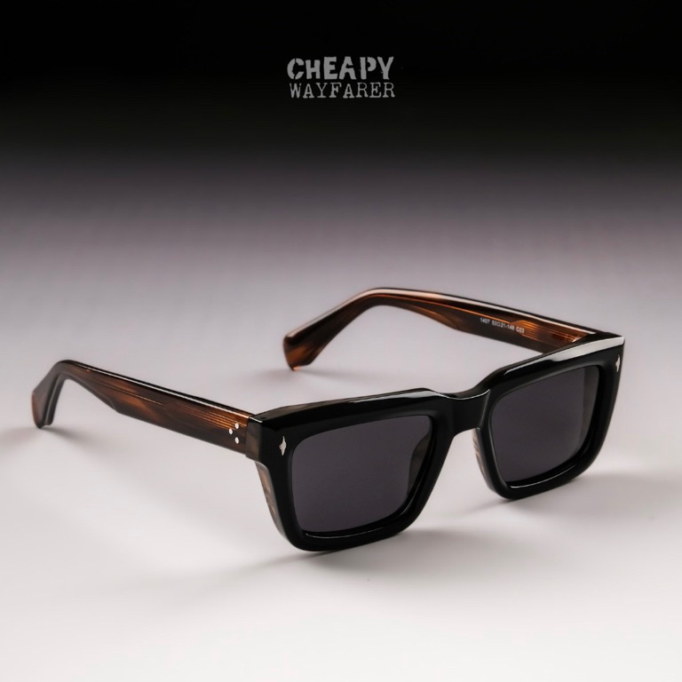 Kacamata Stuborn Polarized Lens Acetate Premium Quality Paket Lensa Normal dan Minus Blueray Photocr