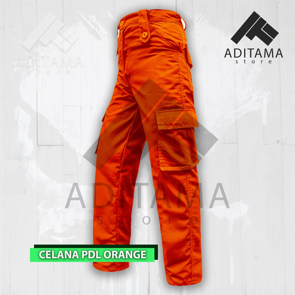 Celana PDL Orange Pria Outdoor