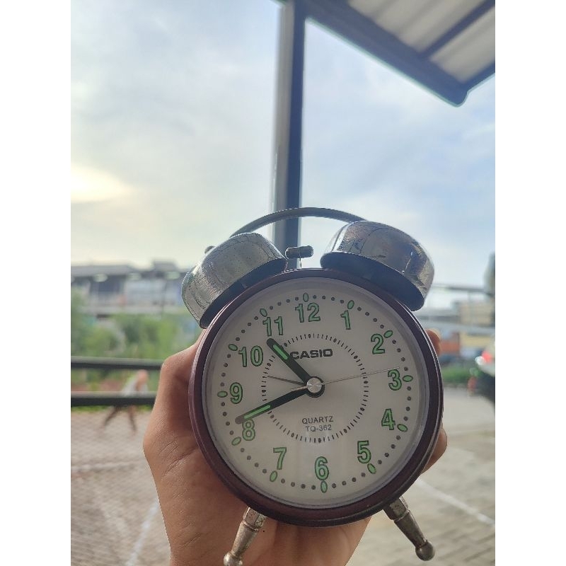 Jam Weker Casio Quartz TQ-362 @barangloak.id