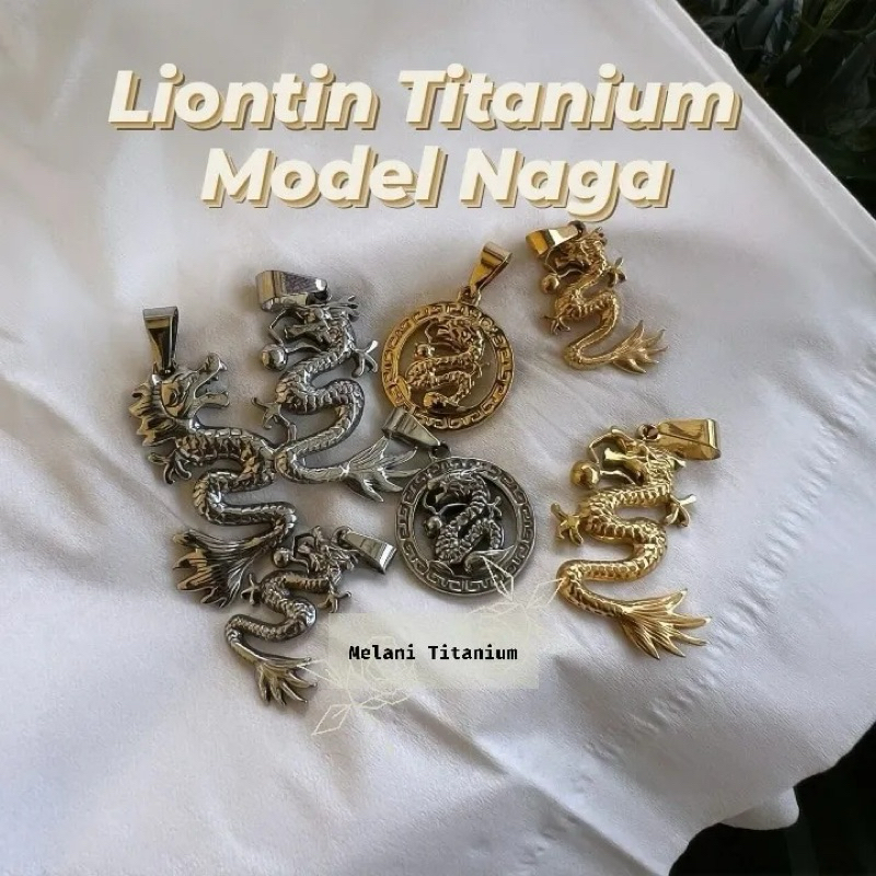 Liontin Titanium Model Naga