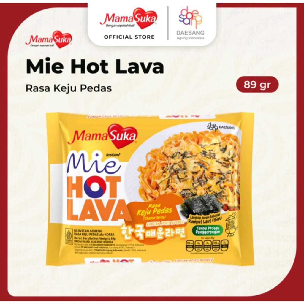 

Mamasuka-Mie Hot Lava Keju Pedas 89gr