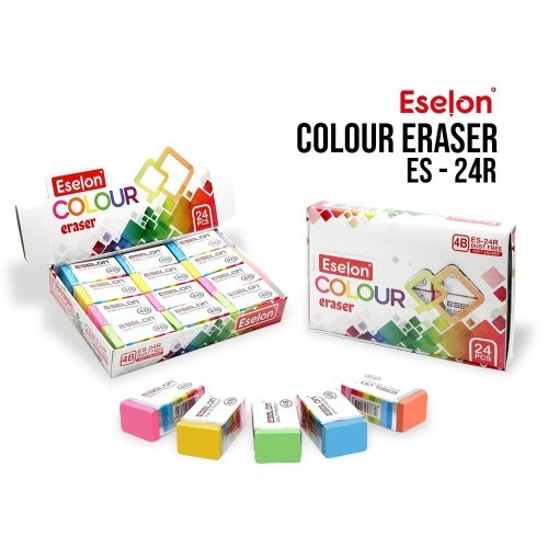 

PENGHAPUS PENSIL 2B ESELON PUTIH/WARNA KECIL 1 PACK