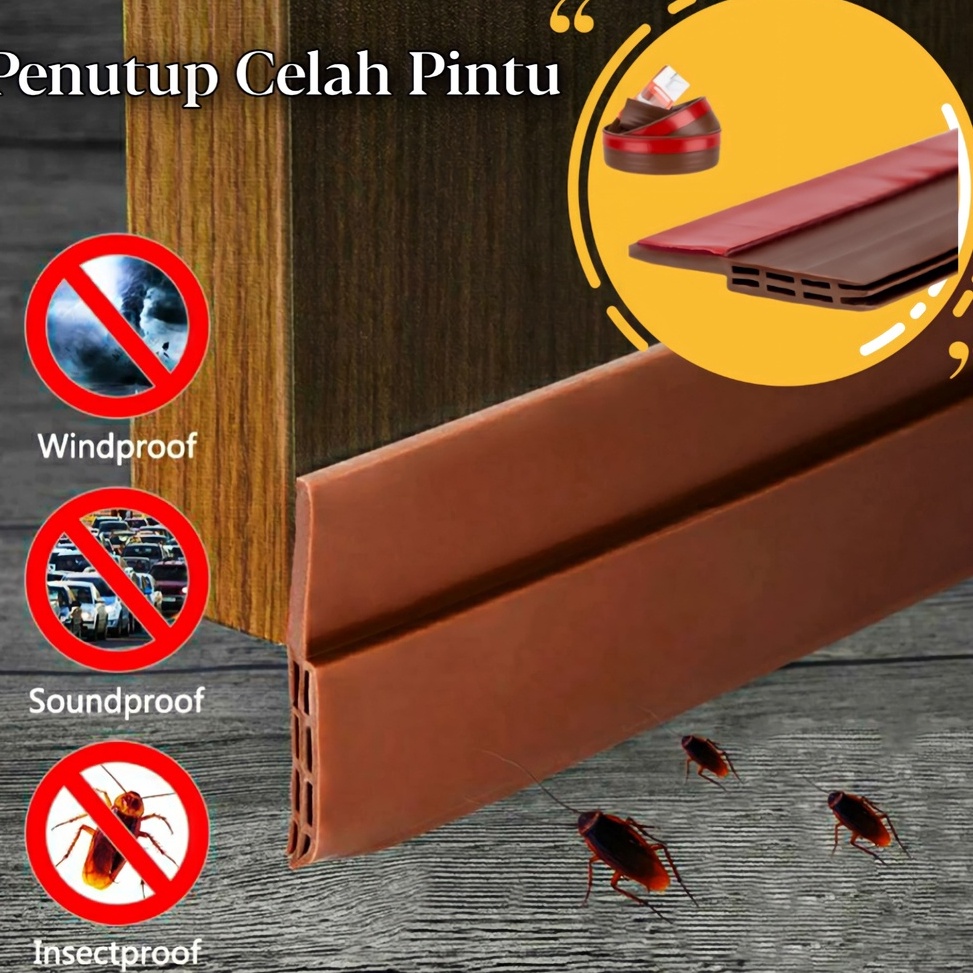 ZTI Penutup Celah Pintu Door Seal Penutup Celah Bawah Pintu Penutup Bawah Pintu Karet Pintu Rumah