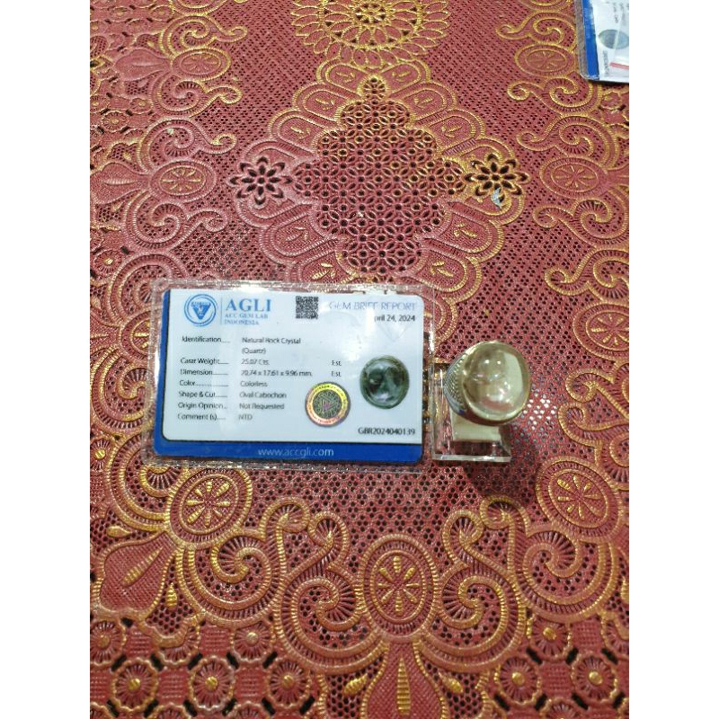 BATU NATURAL ROCK CRYSTAL QUARTZ KECUBUNG PELANGI HQ MEMO