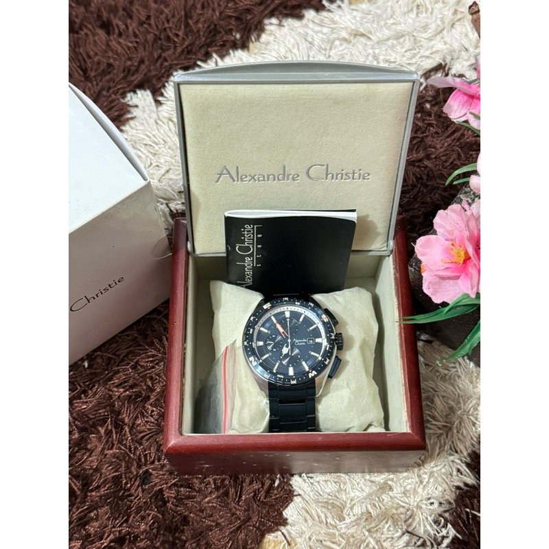 Dijual Jam Cowok Alexandre Christie, AC 6436 MC Rantai Biru Navy