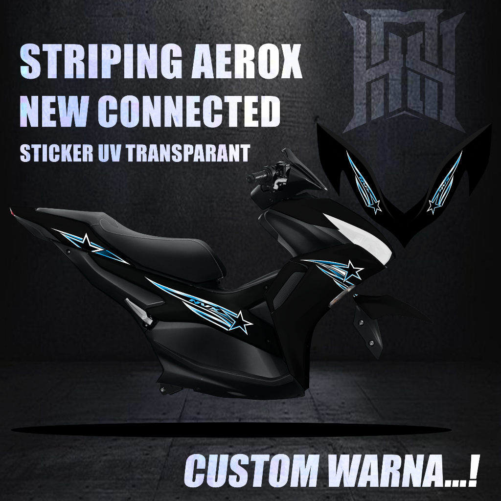 STRIPING AEROX NEW STIKER LIVERY MOTOR