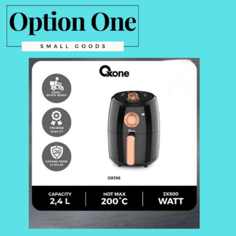 Oxone OX198 Mini Air Fryer - Penggorengan Udara Mini Efisien