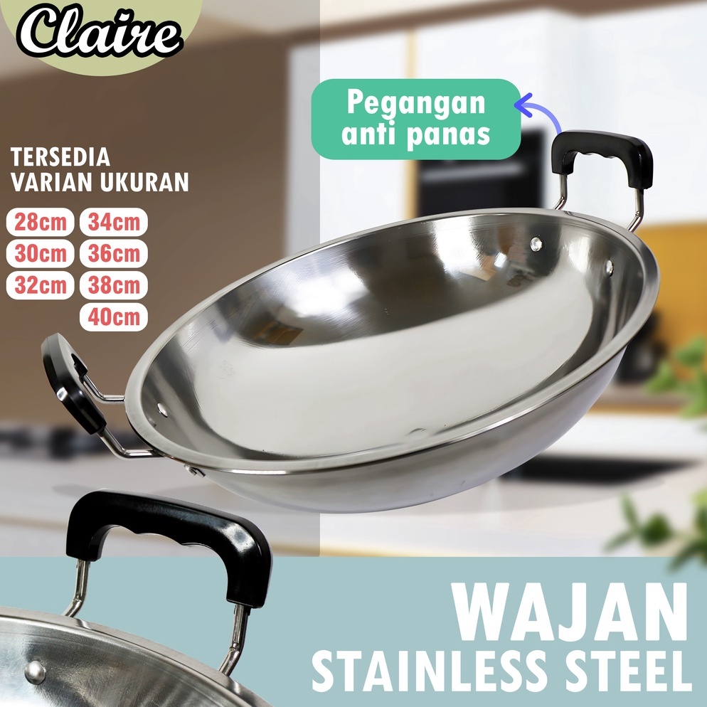Booming WAJAN STAINLESS  ANTI KARAT  ANTI LENGKET  KUAT  UKURAN BESAR
