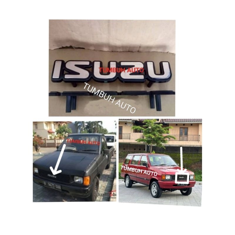 Emblem Logo Grill Tulisan Isuzu Panther 2.3 2.5 Miyabi Higrade Grand royal HI Sporty Pick up Stesen 